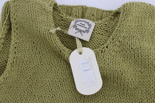 Chic Green Knitted Sleeveless Vest Sweater - Luxury for You