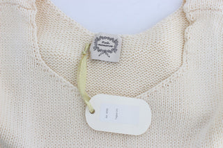 Beige Sleeveless Knit Vest Sweater - Luxury for You