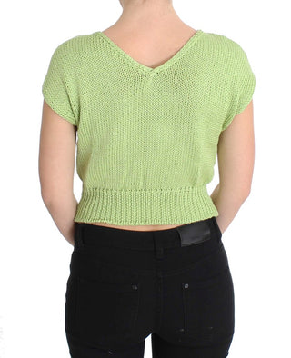 Elegant Green Knitted Sleeveless Vest Sweater - Luxury for You