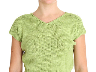 Elegant Green Knitted Sleeveless Vest Sweater - Luxury for You