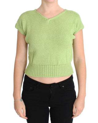 Elegant Green Knitted Sleeveless Vest Sweater - Luxury for You