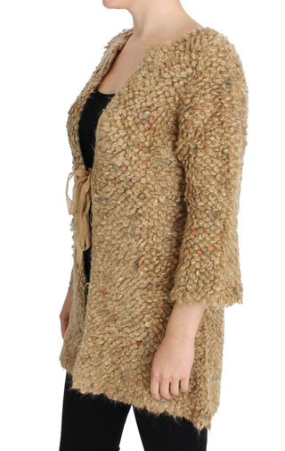 Elegant Beige Sweatercoat Cape - Luxury for You