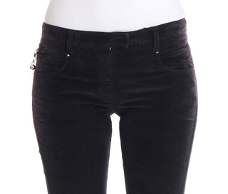 Elegant Purple Cropped Corduroys - Luxury for You