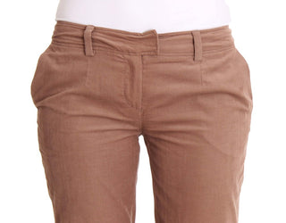 Chic Brown Cropped Corduroy Pants - Luxury for You