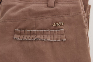 Chic Brown Cropped Corduroy Pants - Luxury for You