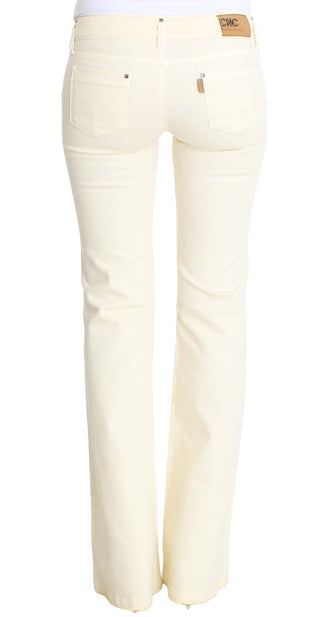 Chic Off-white Flared Designer Jeans - Luxury for You