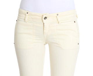 Chic Off-white Flared Designer Jeans - Luxury for You