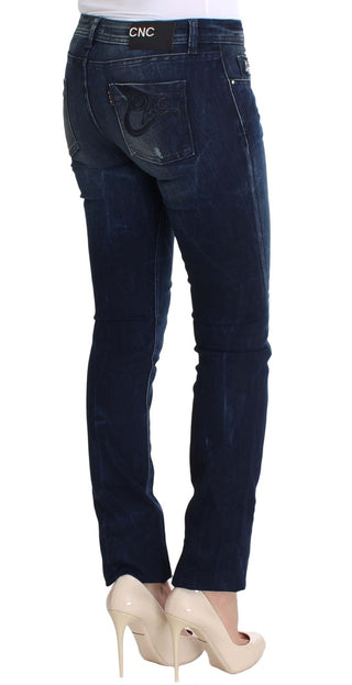 Chic Slim Fit Skinny Blue Jeans - Luxury for You