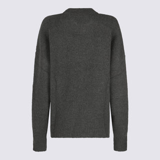 Ami Paris Sweaters Grey