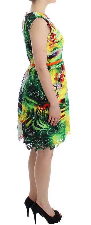 Multicolor Sheath Dress - Artful Elegance - Luxury for You