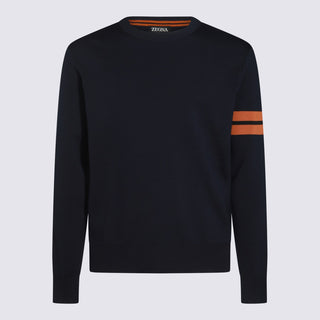 Zegna Sweaters Blue