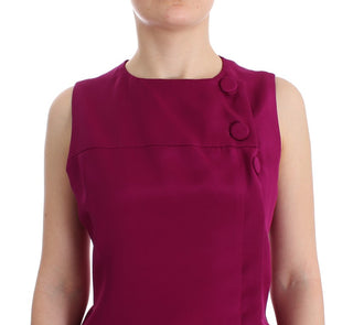 Stunning Silk Sleeveless Purple Blouse - Luxury for You