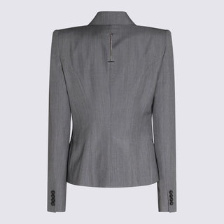 Alexander Mcqueen Jackets Grey