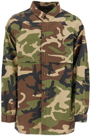 Nylon Camouflage Overshirt For