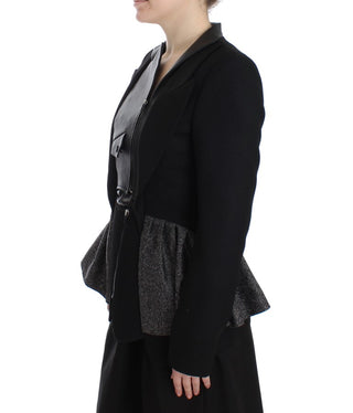 Elegant Monochrome Zippered Blazer Jacket - Luxury for You