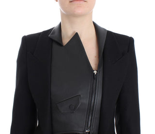 Elegant Monochrome Zippered Blazer Jacket - Luxury for You