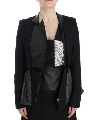 Elegant Monochrome Zippered Blazer Jacket - Luxury for You