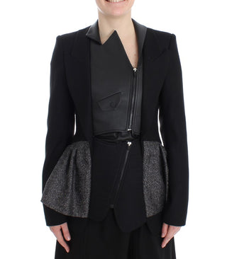 Elegant Monochrome Zippered Blazer Jacket - Luxury for You