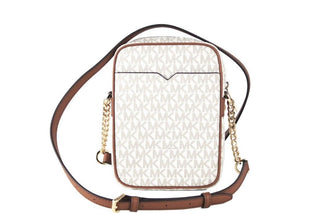 Jet Set Medium Vanilla Pvc North South Chain Crossbody Handbag