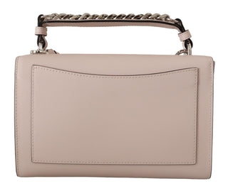 Mauve Elegance Leather Shoulder Bag