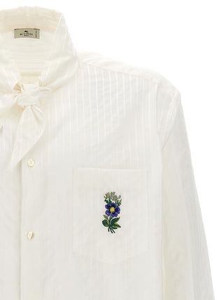 Floral Embroidery Shirt