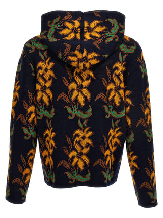 Jacquard Hooded Sweater