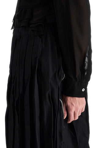 Pleated Skirt With Side Z