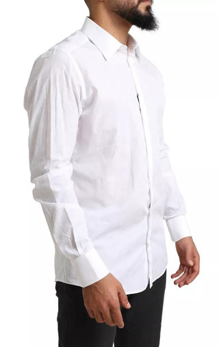 White Gold Formal Cotton Tuxedo Dress Shirt