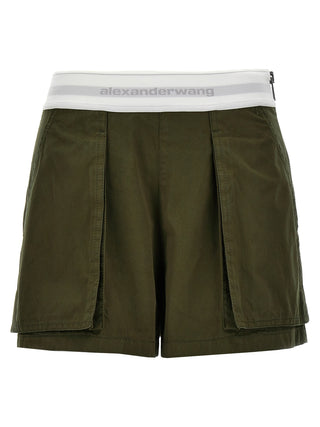 High Waisted Cargo Rave Shorts