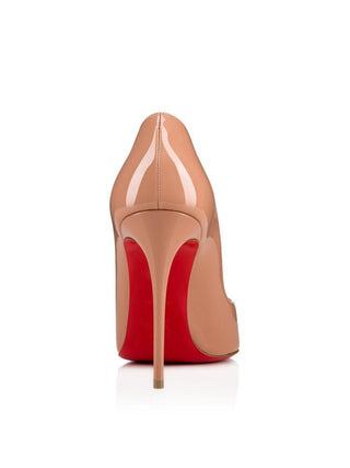 Elegant Nude Leather Pumps With Iconic Red Sole