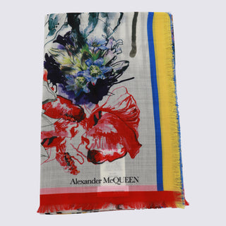 Alexander Mcqueen Scarfs Red