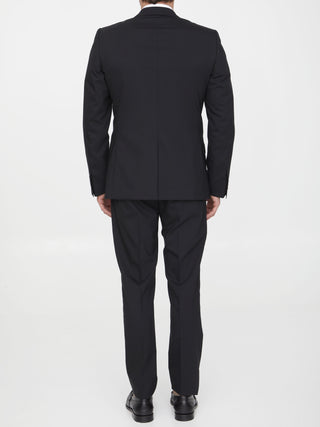 Two-piece Suit In Black Wool