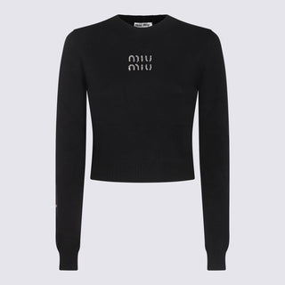 Miu Miu Sweaters Black