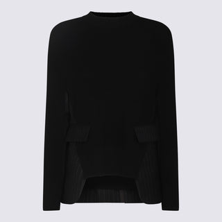 Sacai Sweaters Black