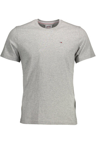 Gray Cotton Men T-shirt