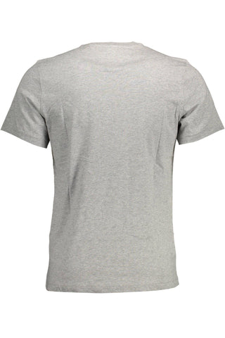 Gray Cotton Men T-shirt