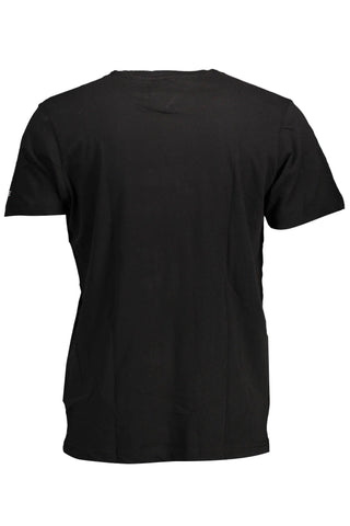 Black Cotton Men T-shirt