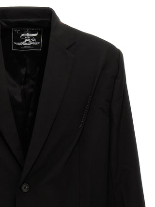 Pinched Logo Blazer