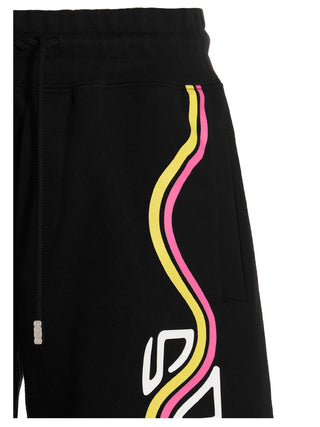 ‘waved Logo Bermuda Shorts