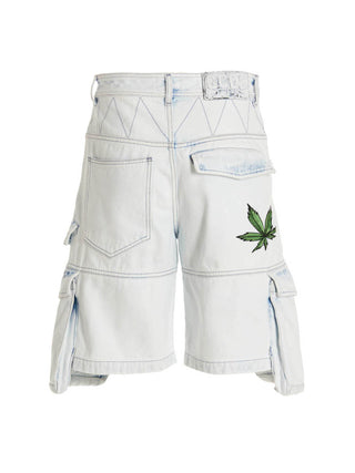 Bleached Embroidered Ultracargo Bermuda Shorts