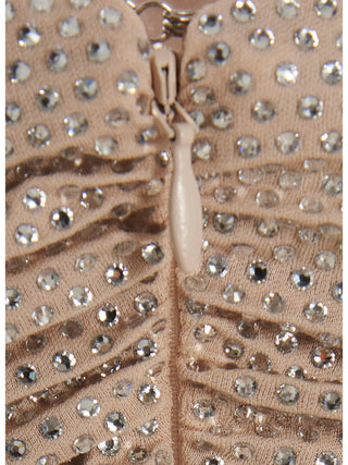 Diamond Crystallized Bustier Short Dress