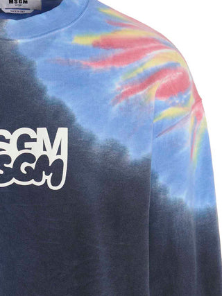 Logo Print Tie Dye Sweatshirt By Burro Studio