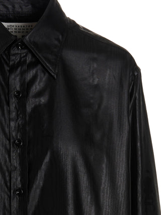 Coated Satin Shirt