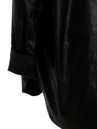 Coated Satin Shirt