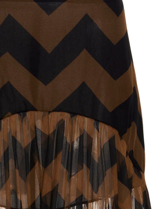 Chevron Long Skirt