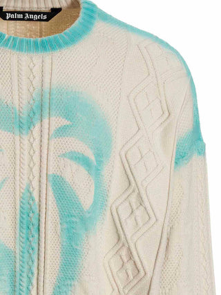 Sprayed Palm Fishermans Sweater