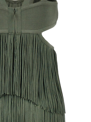 Strappy Tiered Fringe Dress