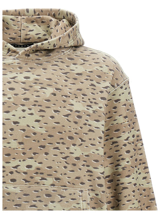 Felpa Con Cappuccio Camo Leopard