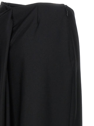 Slashed Drape Skirt