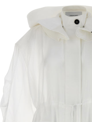 Organza Unlined Trench Coat